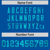 Custom Royal Sequined Tops Athletic Basketball Jersey