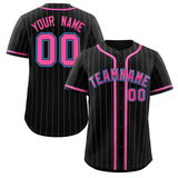 Custom Stripe Fashion Design Add Team Name Number Full Button College Baseball Jersey