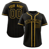 Custom Stripe Fashion Design Add Team Name Number Full Button College Baseball Jersey