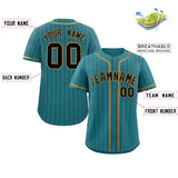 Custom Stripe Fashion Design Add Team Name Number Full Button College Baseball Jersey
