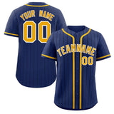 Custom Stripe Fashion Design Add Team Name Number Full Button College Baseball Jersey