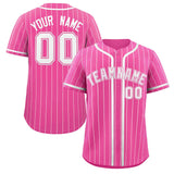 Custom Stripe Fashion Design Add Team Name Number Full Button College Baseball Jersey
