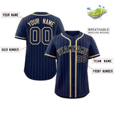 Custom Stripe Fashion Design Full Button Baseball Jersey Add Team Name Number