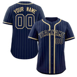 Custom Stripe Fashion Design Full Button Baseball Jersey Add Team Name Number