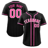 Custom Stripe Fashion Design Full Button Baseball Jersey Add Team Name Number