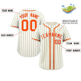 Custom Stripe Fashion Design Full Button Baseball Jersey Add Team Name Number
