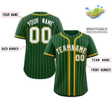Custom Stripe Fashion Design Full Button Baseball Jersey Add Team Name Number