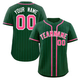 Custom Stripe Fashion Design Full Button Baseball Jersey Add Team Name Number