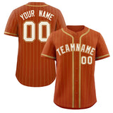 Custom Stripe Fashion Design Full Button Baseball Jersey Add Team Name Number
