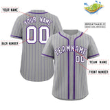 Custom Stripe Fashion Design Full Button Baseball Jersey Add Team Name Number