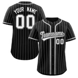 Custom Stripe Fashion Personalized Full Button Add Team Name Number Baseball Jersey Sportwear Shirt