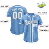 Custom Stripe Fashion Personalized Full Button Add Team Name Number Baseball Jersey Sportwear Shirt