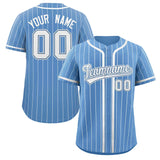 Custom Stripe Fashion Personalized Full Button Add Team Name Number Baseball Jersey Sportwear Shirt