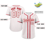 Custom Stripe Fashion Personalized Full Button Add Team Name Number Baseball Jersey Sportwear Shirt