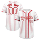 Custom Stripe Fashion Personalized Full Button Add Team Name Number Baseball Jersey Sportwear Shirt
