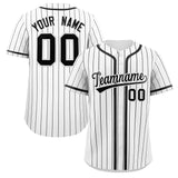 Custom Stripe Fashion Personalized Full Button Add Team Name Number Baseball Jersey Sportwear Shirt