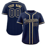 Custom Stripe Fashion Personalized Full Button Baseball Jersey Add Team Name Number