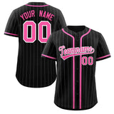 Custom Stripe Fashion Personalized Full Button Baseball Jersey Add Team Name Number