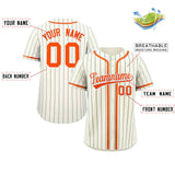 Custom Stripe Fashion Personalized Full Button Baseball Jersey Add Team Name Number
