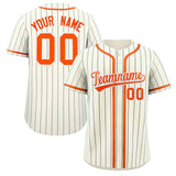 Custom Stripe Fashion Personalized Full Button Baseball Jersey Add Team Name Number