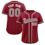 Custom Stripe Fashion Personalized Full Button Baseball Jersey Add Team Name Number