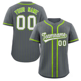 Custom Stripe Fashion Personalized Full Button Baseball Jersey Add Team Name Number