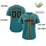 Custom Stripe Baseball Jersey Fashion Design Add Team Name Number Full Button College Sport Jersey