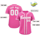 Custom Stripe Baseball Jersey Fashion Design Add Team Name Number Full Button College Sport Jersey