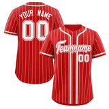 Custom Stripe Baseball Jersey Fashion Design Add Team Name Number Full Button College Sport Jersey