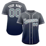 Custom Gradient Casual Baseball Jersey Personalized Ethnic Pattern Name Number for Men Women Youth
