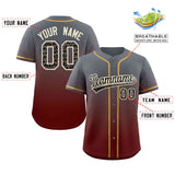 Custom Gradient Casual Baseball Jersey Personalized Ethnic Pattern Name Number for Men Women Youth