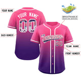 Custom Gradient Casual Baseball Jersey Personalized Ethnic Pattern Name Number for Men Women Youth