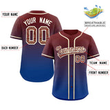 Custom Gradient Casual Baseball Jersey Personalized Ethnic Pattern Name Number for Men Women Youth