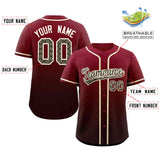 Custom Gradient Casual Baseball Jersey Personalized Ethnic Pattern Add Name Number for Men Women Youth