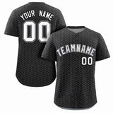 Custom Texture Graffiti Pattern Personalized Team Name Number Baseball Hip Pop Shirt