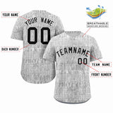 Custom Texture Graffiti Pattern Personalized Team Name Number Baseball Hip Pop Shirt