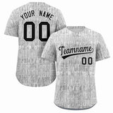 Custom Texture Graffiti Pattern Personalized Team Name Number Baseball Sport Shirt