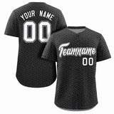 Custom Texture Graffiti Pattern Personalized Team Name Number Baseball Short Sleeve Shirt