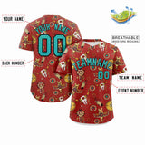 Custom Graffiti Pattern Colorful Printed for Men and Women Shirt Sport Unisex Tops Personalized Baseball Jersey
