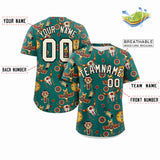Custom Graffiti Pattern Printed Colorful Personalized Baseball Jersey for Men and Women Shirt Unisex Tops 