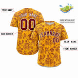 Custom Graffiti Pattern Printed Personalized Button Down Baseball Jersey for Men and Women Shirt Outdoor Sportswear