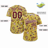 Custom Graffiti Pattern Colorful Printed Team Name Number for Men and Women Shirt Button Baseball Jersey