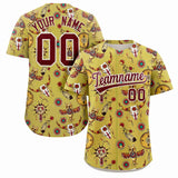 Custom Graffiti Pattern Colorful Printed Team Name Number for Men and Women Shirt Button Baseball Jersey