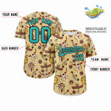 Custom Graffiti Pattern Colorful Printed Team Name Number for Men and Women Shirt Button Baseball Jersey