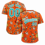 Custom Graffiti Pattern Colorful Printed Team Name Number for Men and Women Shirt Button Baseball Jersey