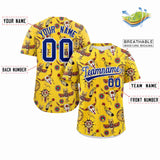 Custom Graffiti Pattern Colorful Printed Team Name Number for Men and Women Shirt Button Baseball Jersey
