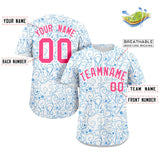 Custom Line Art Graffiti Pattern Design Team Name And Number Quick Dry Baseball Jersey