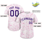 Custom Line Art Graffiti Pattern Design Team Name And Number Quick Dry Baseball Jersey