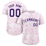 Custom Line Art Graffiti Pattern Design Team Name And Number Quick Dry Baseball Jersey