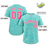 Custom Line Art Graffiti Pattern Design Team Name And Number Quick Dry Baseball Jersey